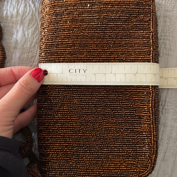 Anthropologie Beaded Shoulder Bag with Beaded Chain Strap - Picture 12 of 13